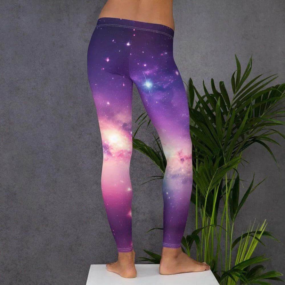 Galaxy Print Leggings - Solar System Workout Pants - Iron Phoenix GHG
