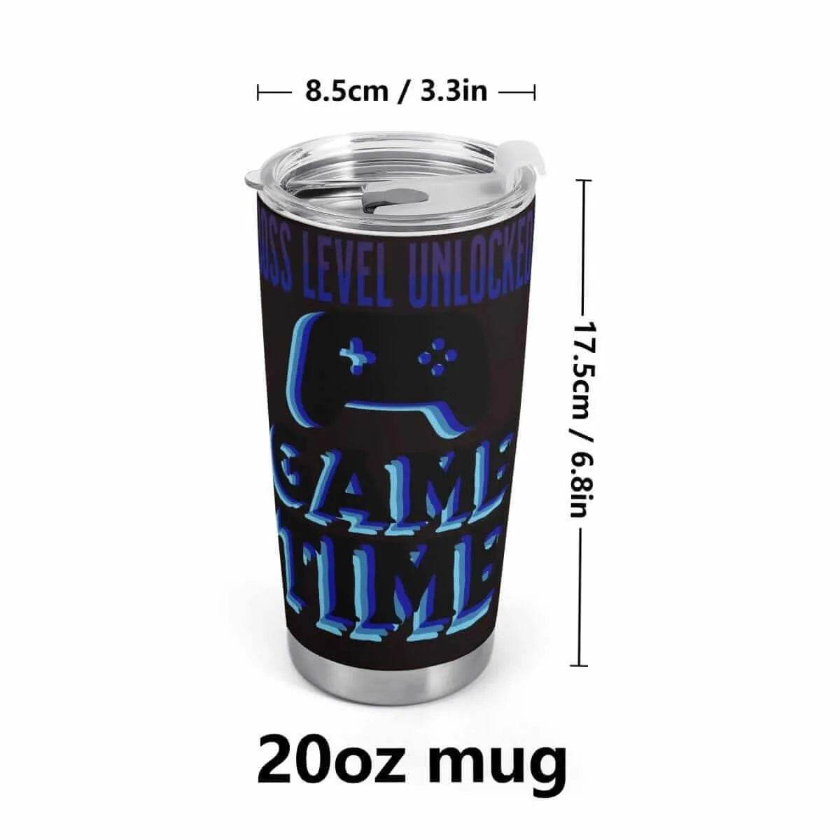 Game Time Tumbler | Boss Level Unlocked Insulated Mug