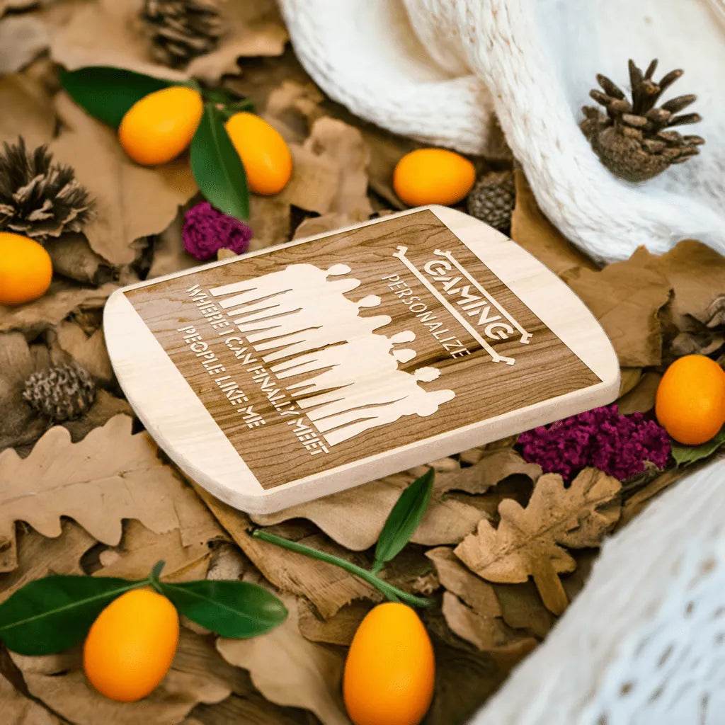 Gamer Cutting Board - Premium Hardwood Kitchen Tool for Chefs and Gaming Enthusiasts - Iron Phoenix GHG