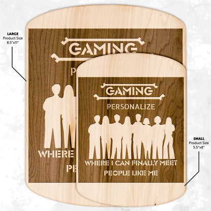 Gamer Cutting Board - Premium Hardwood Kitchen Tool for Chefs and Gaming Enthusiasts - Iron Phoenix GHG