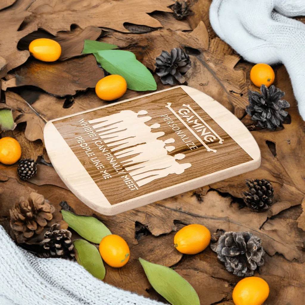 Gamer Cutting Board - Premium Hardwood Kitchen Tool for Chefs and Gaming Enthusiasts - Iron Phoenix GHG