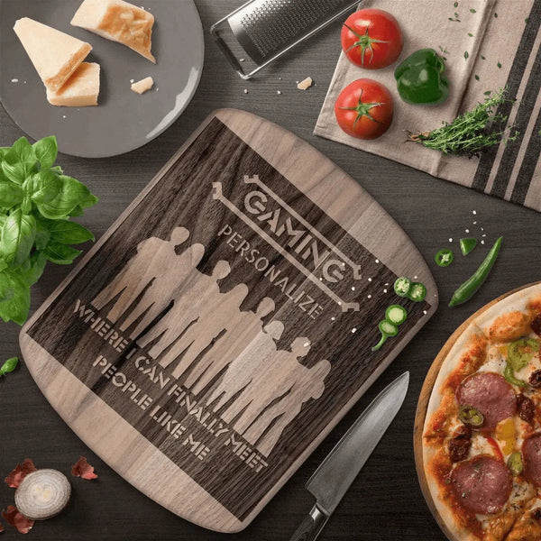 Gamer Cutting Board - Premium Hardwood Kitchen Tool for Chefs and Gaming Enthusiasts - Iron Phoenix GHG