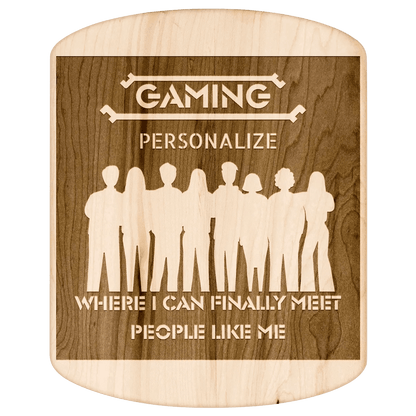 Gamer Cutting Board - Premium Hardwood Kitchen Tool for Chefs and Gaming Enthusiasts - Iron Phoenix GHG