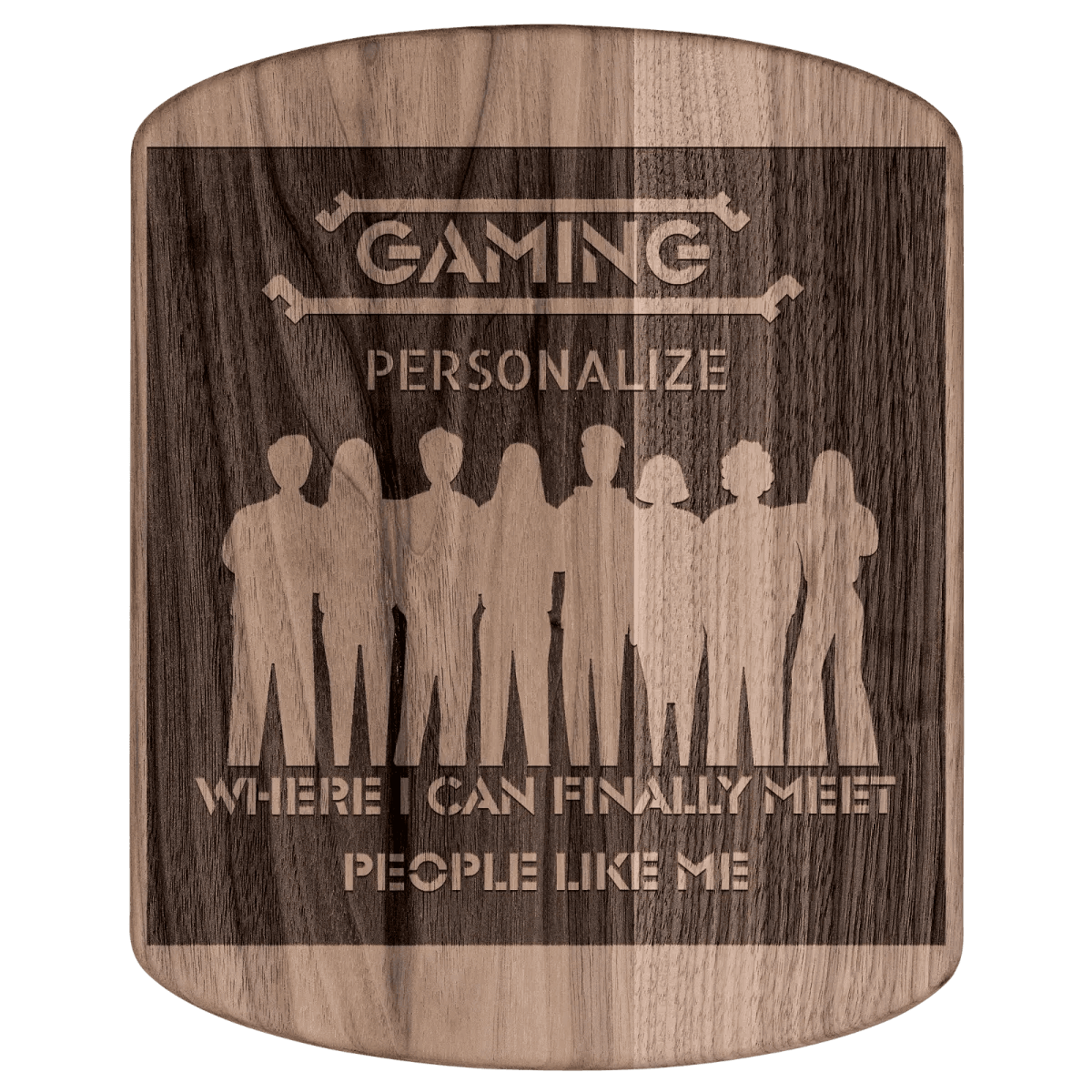 Gamer Cutting Board - Premium Hardwood Kitchen Tool for Chefs and Gaming Enthusiasts - Iron Phoenix GHG