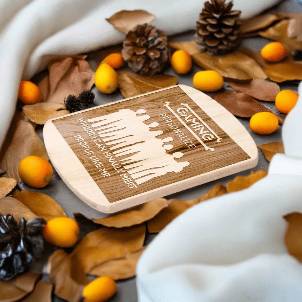 Gamer Cutting Board - Premium Hardwood Kitchen Tool for Chefs and Gaming Enthusiasts - Iron Phoenix GHG