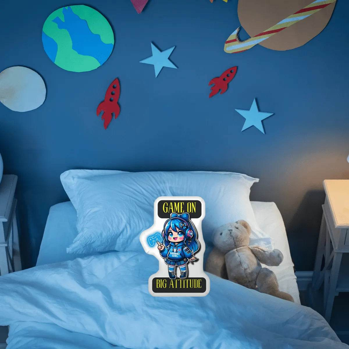 Gamer Girl Pillow - Ultimate Cozy Accessory for a Comfortable Gaming Setup