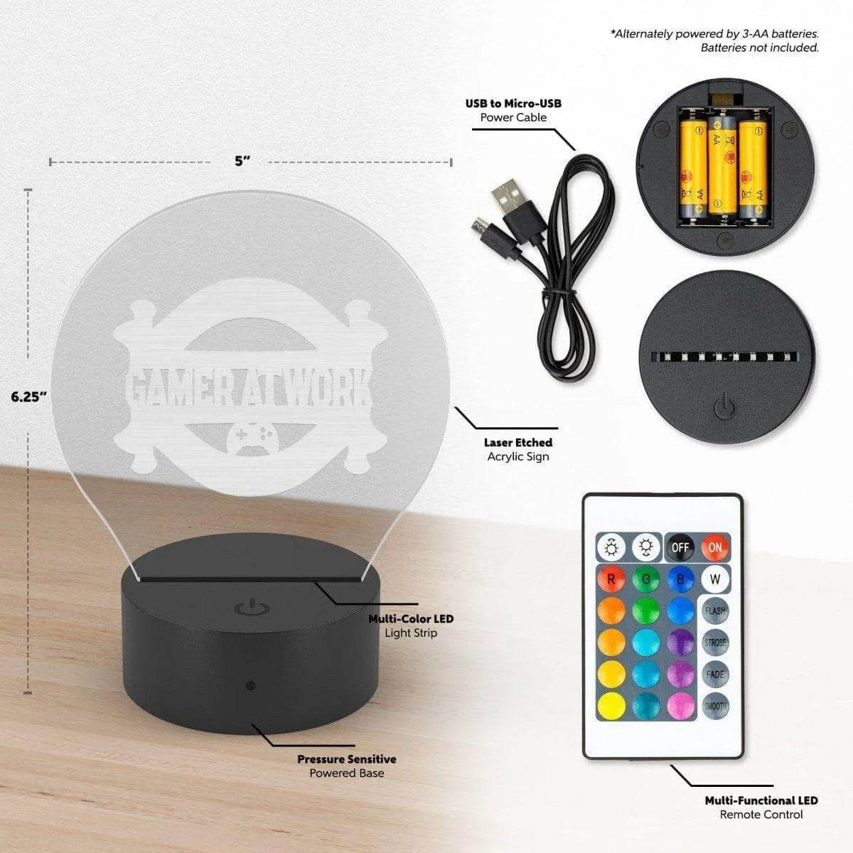 Gamer LED Light - Gaming, Sports & Calm Ambiance - Iron Phoenix GHG