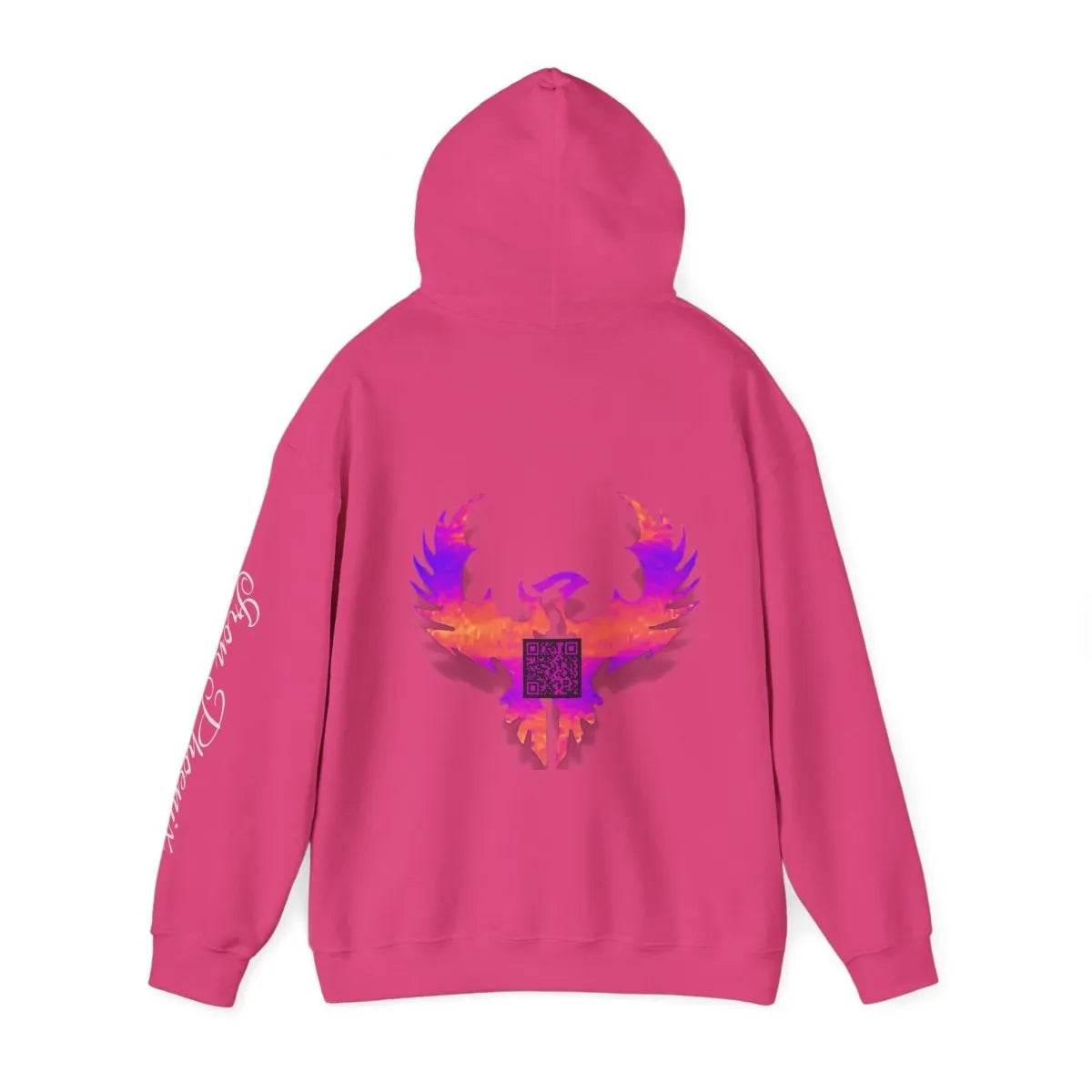 Gamer Phoenix Hoodie, Etsy QR, Cozy Gaming Wear - Iron Phoenix GHG