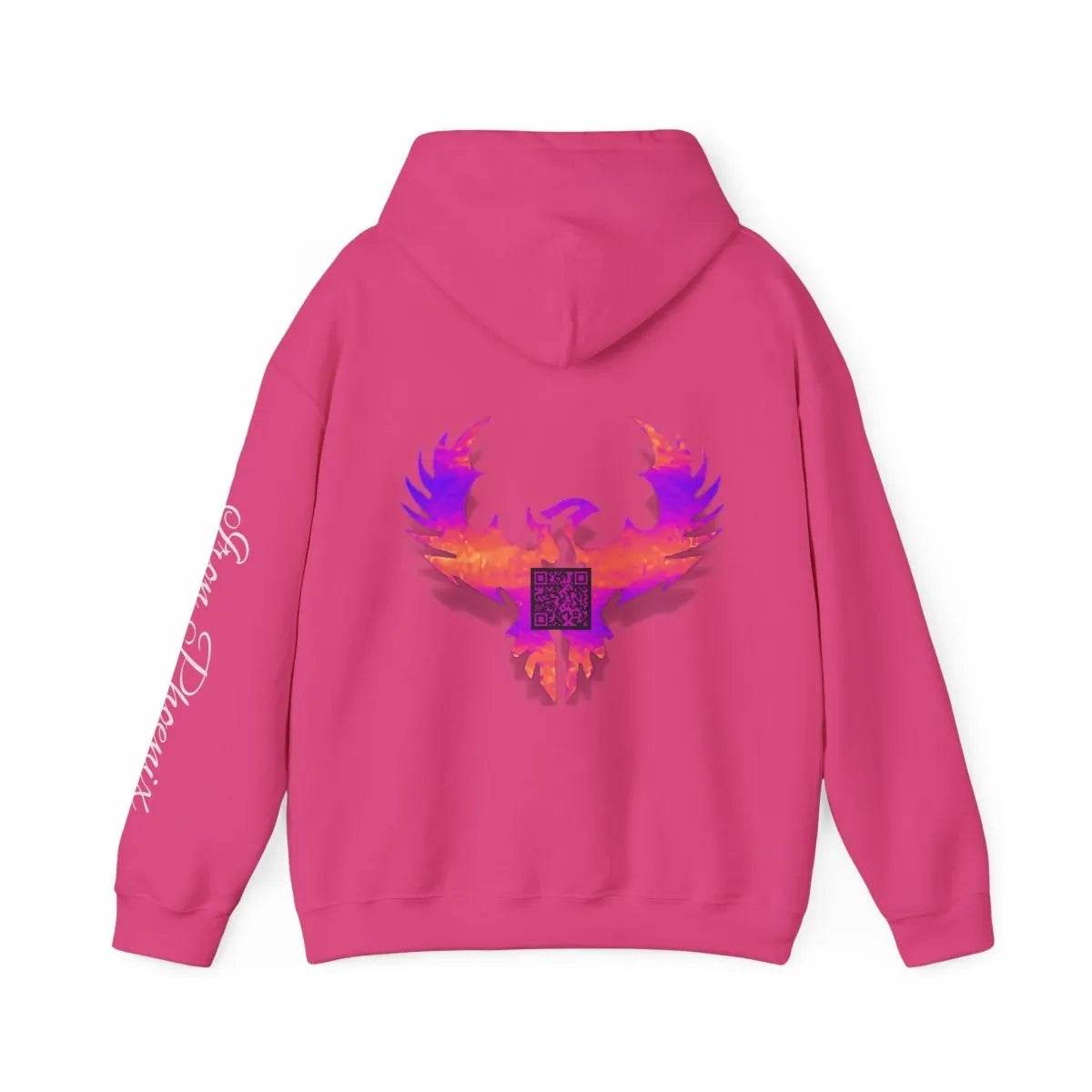 Gamer Phoenix Hoodie, Etsy QR, Cozy Gaming Wear - Iron Phoenix GHG