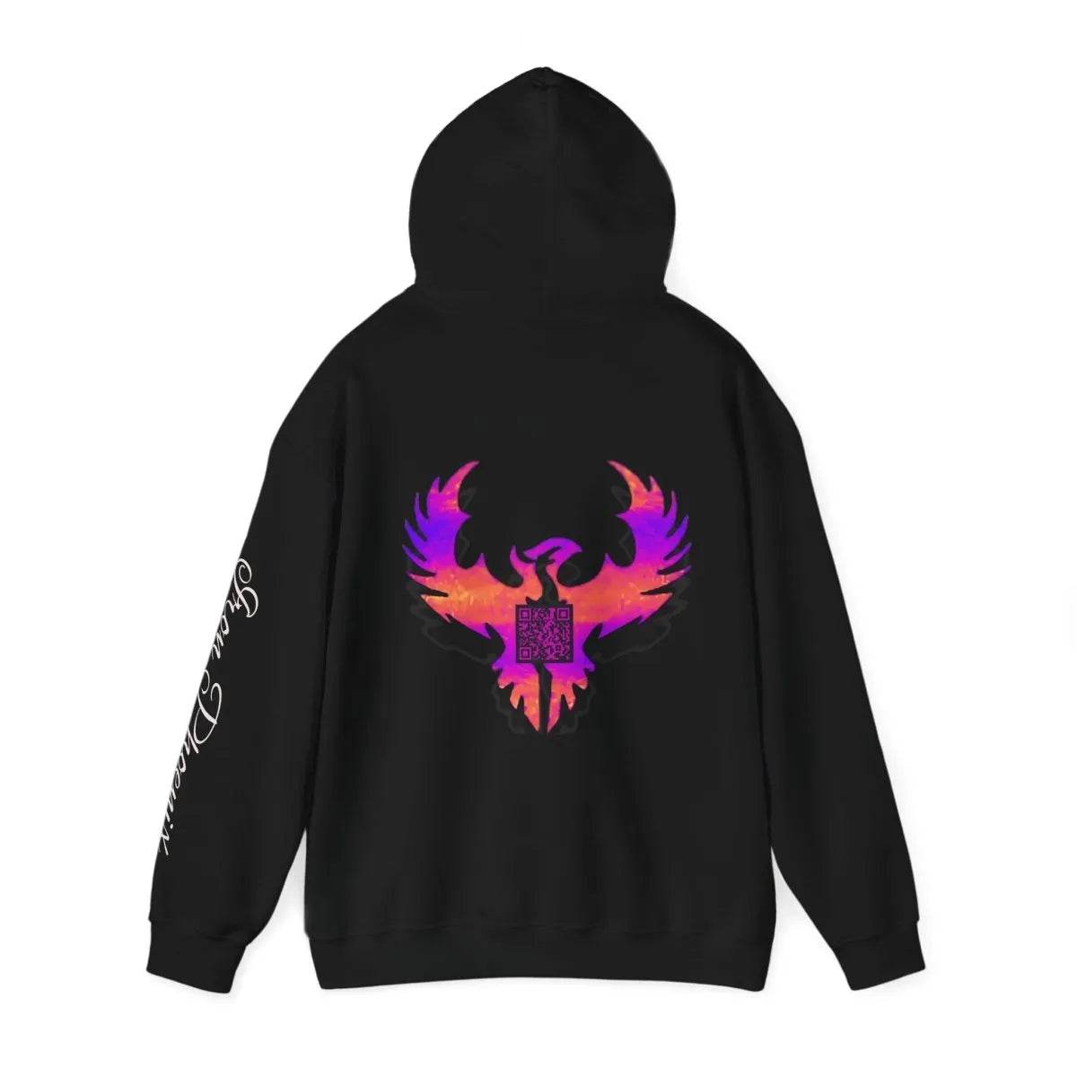 Gamer Phoenix Hoodie, Etsy QR, Cozy Gaming Wear - Iron Phoenix GHG