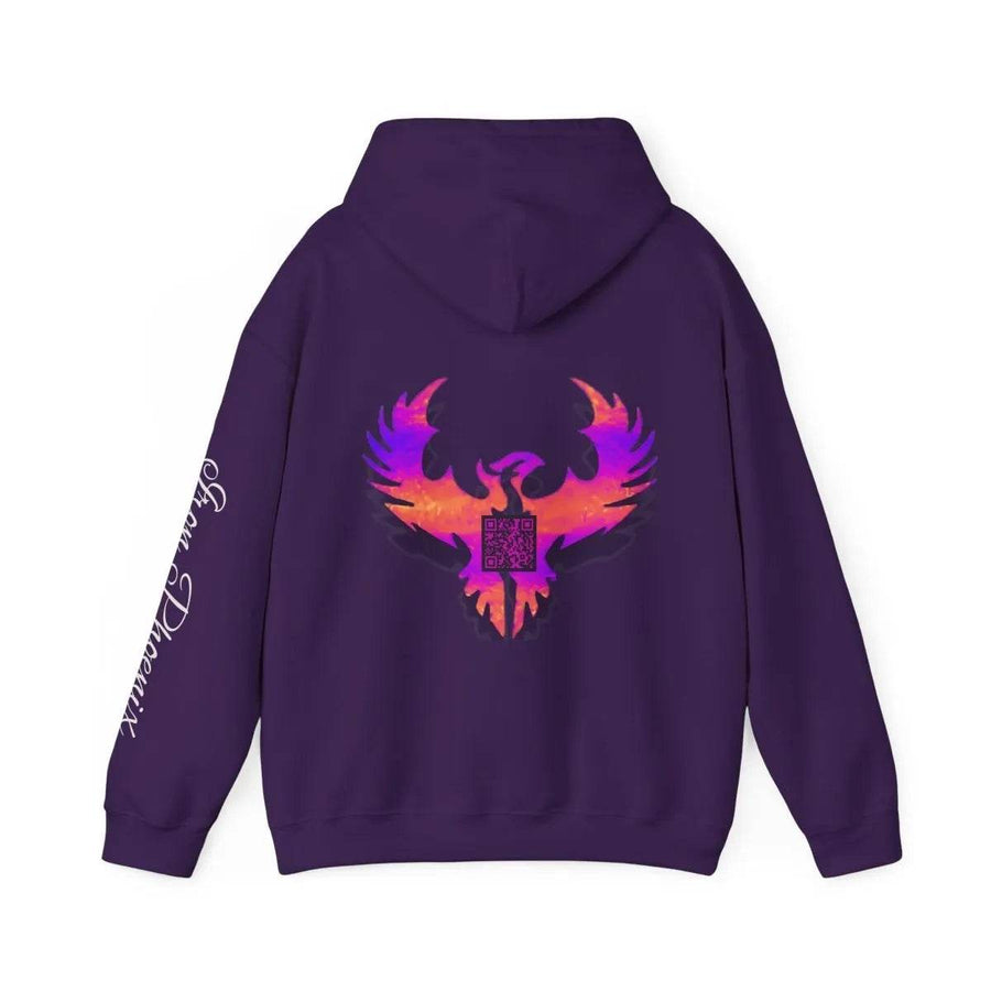 Gamer Phoenix Hoodie, Etsy QR, Cozy Gaming Wear - Iron Phoenix GHG