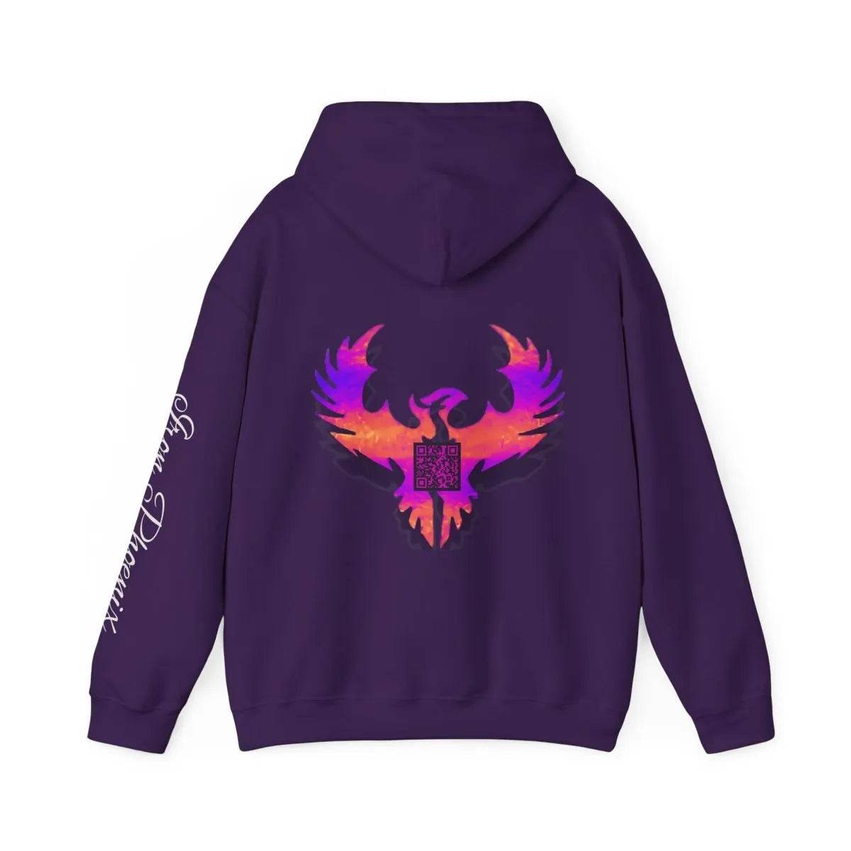 Gamer Phoenix Hoodie, Etsy QR, Cozy Gaming Wear - Iron Phoenix GHG