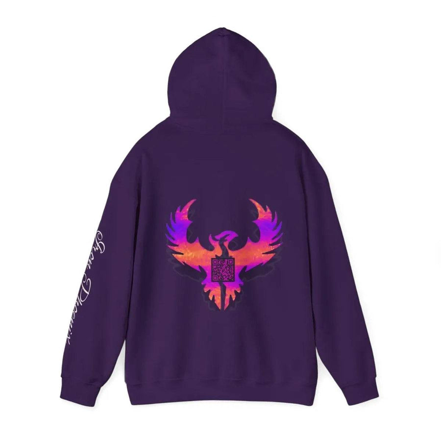 Gamer Phoenix Hoodie, Etsy QR, Cozy Gaming Wear - Iron Phoenix GHG