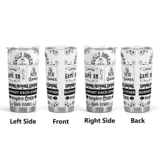 Gamer Family Rules Tumbler | Positive Gaming Travel Mug - Iron Phoenix GHG