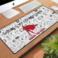 Gaming Superpower Desk Mat | Superhero Slogan Mouse Pad - Image 4