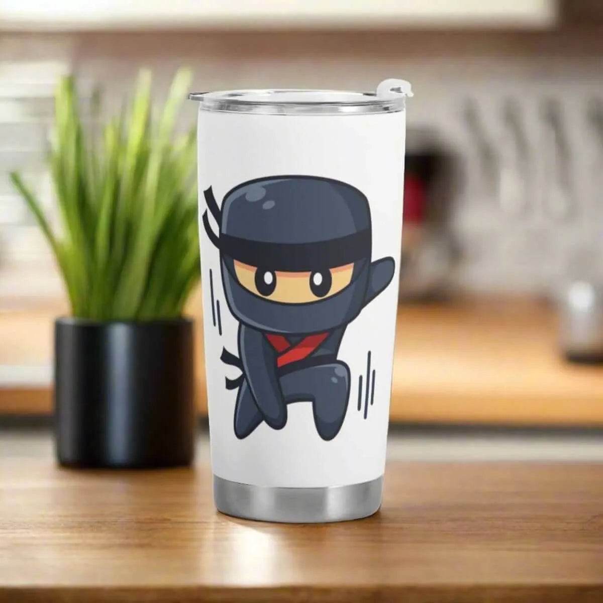 Gaming Ninja Travel Mug - Stylish Car Cup for Gamers on the Go - Iron Phoenix GHG