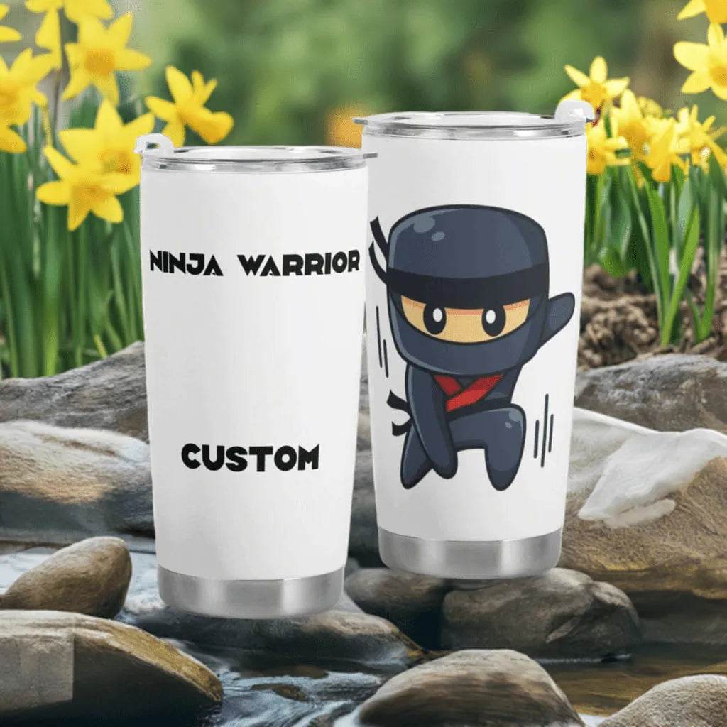 Gaming Ninja Travel Mug - Stylish Car Cup for Gamers on the Go - Iron Phoenix GHG