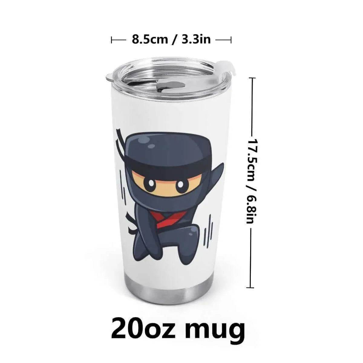 Gaming Ninja Travel Mug - Stylish Car Cup for Gamers on the Go - Iron Phoenix GHG