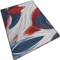 Abstract Red White Blue Rug | Gaming and Yoga Mat - Image 3