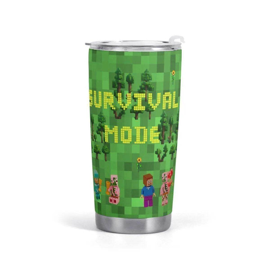 "Block World" Pixelated Travel Mug | Iron Phoenix GHG