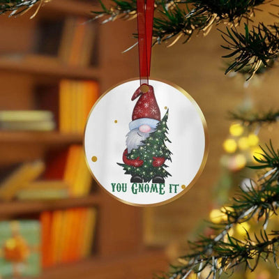 Funny Gnome Christmas Ornament Perfect Gift for Gamers - Iron Phoenix GHG
