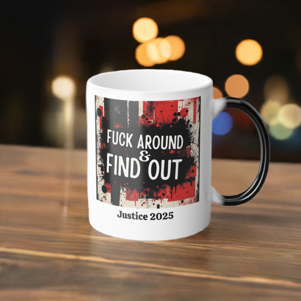 FAFO Mug - Personalize Your Justice 2025 for Gamers