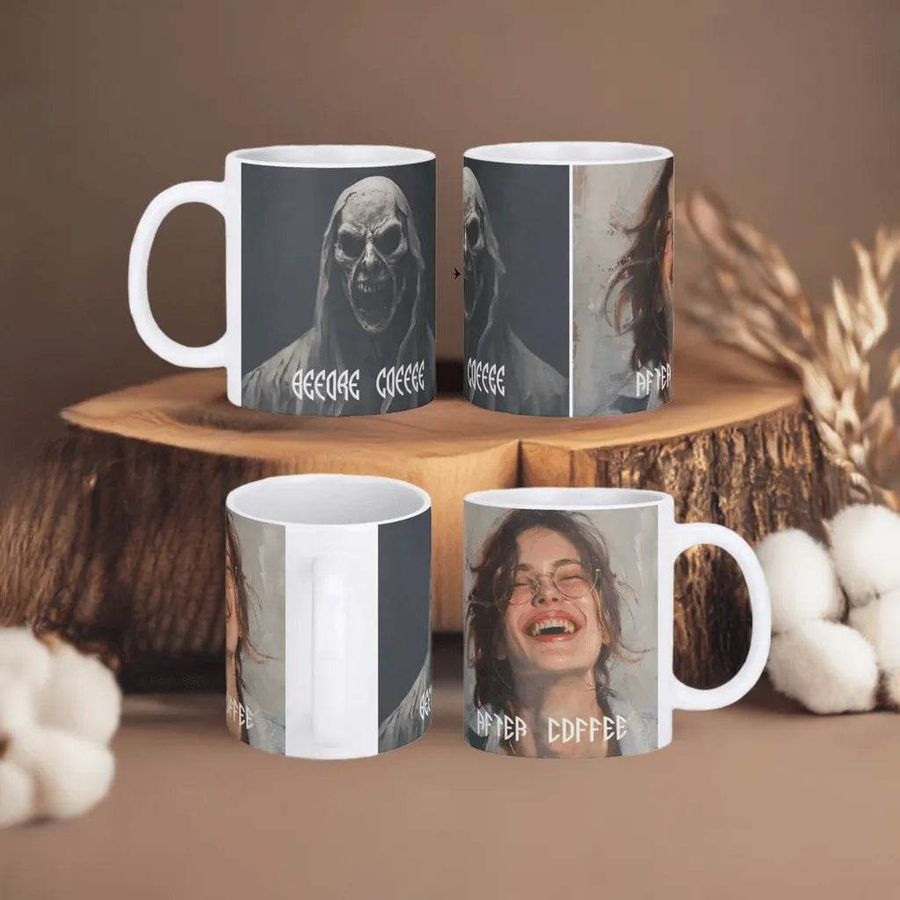 "Before Coffee" Personalized Zombie Mug| Iron Phoenix GHG - Iron Phoenix GHG