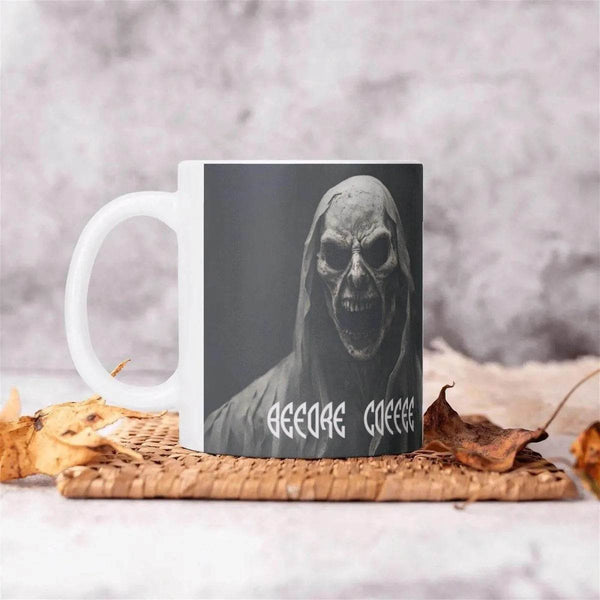 Grim Reaper Coffee Mug - Fun Drinkware for Gamers - Iron Phoenix GHG