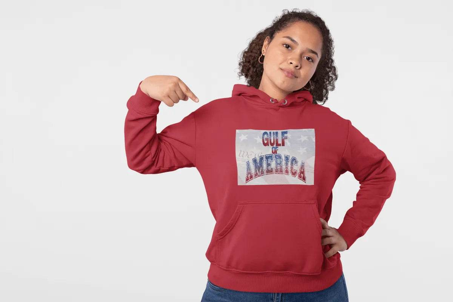 Gulf of America Hoodie | Patriotic Heavy Blend Sweatshirt - Iron Phoenix GHG