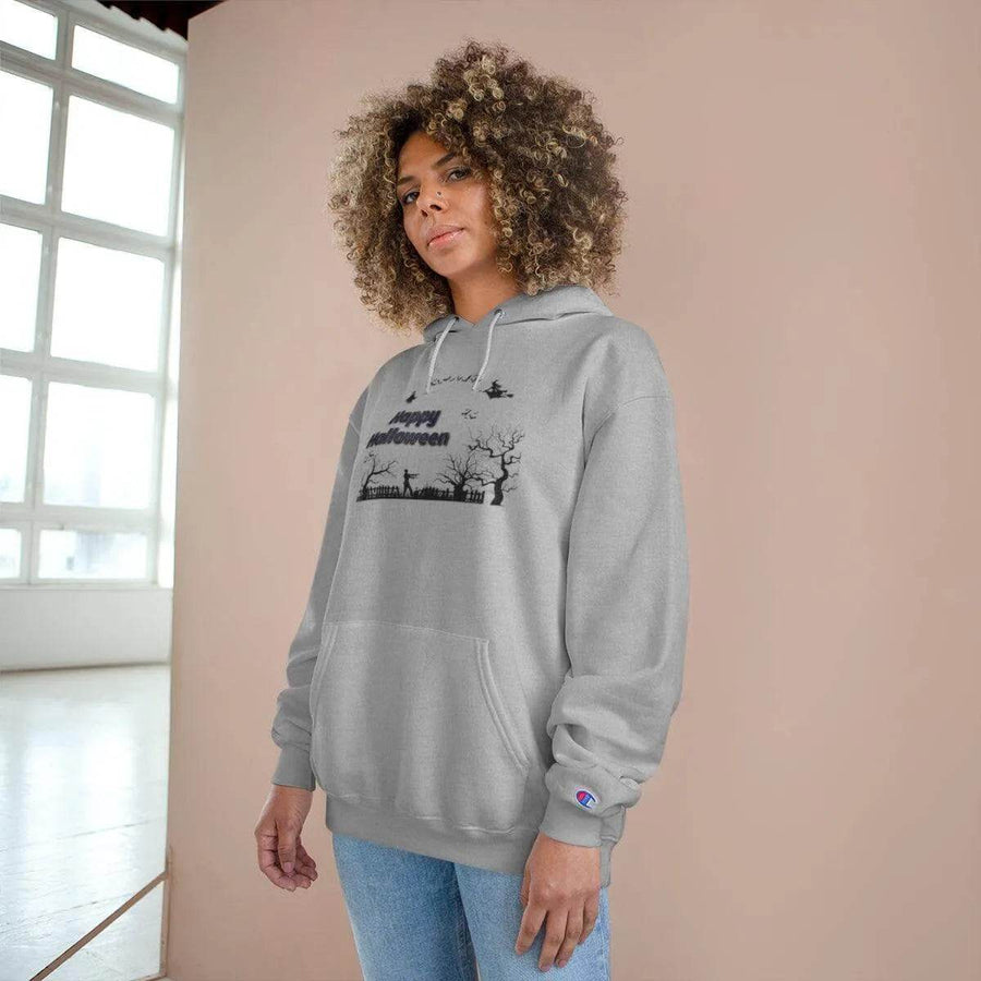 Halloween Hoodie, Champion, Eco-Friendly Warmth - Iron Phoenix GHG