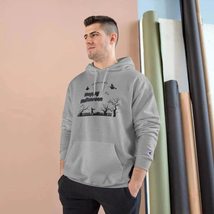 Halloween Hoodie, Champion, Eco-Friendly Warmth - Iron Phoenix GHG