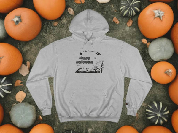 Halloween Hoodie, Champion, Eco-Friendly Warmth