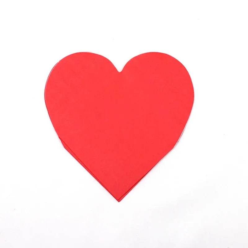 Heart-Shaped Party Tableware Set - Eco Gamer Party Gear - Iron Phoenix GHG