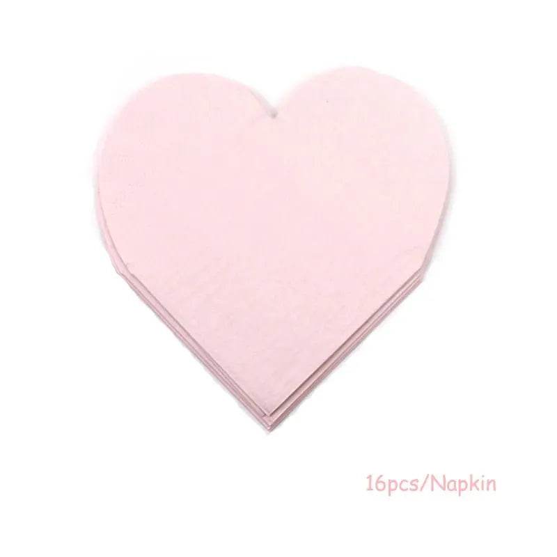 Heart-Shaped Party Tableware Set - Eco Gamer Party Gear - Iron Phoenix GHG