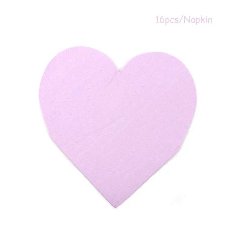 Heart-Shaped Party Tableware Set - Eco Gamer Party Gear - Iron Phoenix GHG