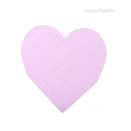 Heart-Shaped Party Tableware Set - Eco Gamer Party Gear - Iron Phoenix GHG