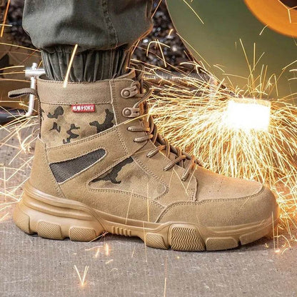 Indestructible Steel Toe Work Boots, Adult Safety - Iron Phoenix GHG
