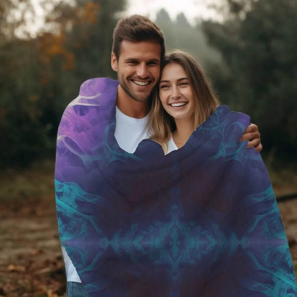 Kaleidoscope Fleece Blanket - Gaming, Sports & Calm Comfort - Iron Phoenix GHG