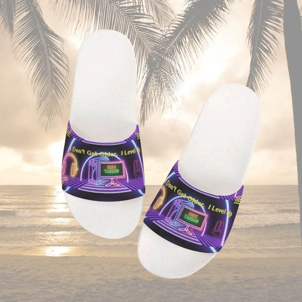 Kids Slide Sandals - Teal Custom Comfort - Iron Phoenix GHG