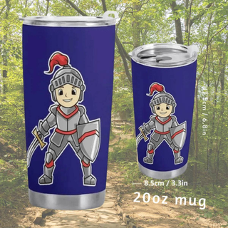 Customizable Knight Travel Mug (20oz)| Iron Phoenix GHG - Iron Phoenix GHG