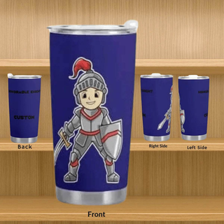 Customizable Knight Travel Mug (20oz)| Iron Phoenix GHG - Iron Phoenix GHG