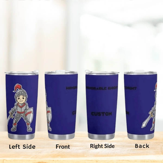 Customizable Knight Travel Mug (20oz)| Iron Phoenix GHG - Iron Phoenix GHG