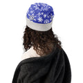Blue snowflake Knitted beanie - Image 6