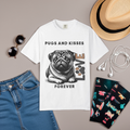 Cute Pug T-shirt - Cute Love Eco-Friendly Comfort Tee - Image 4