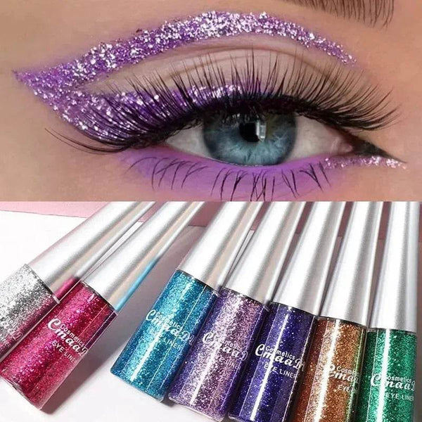 Liquid Eyeliner - Eco Glitter Silver Gold - Iron Phoenix GHG