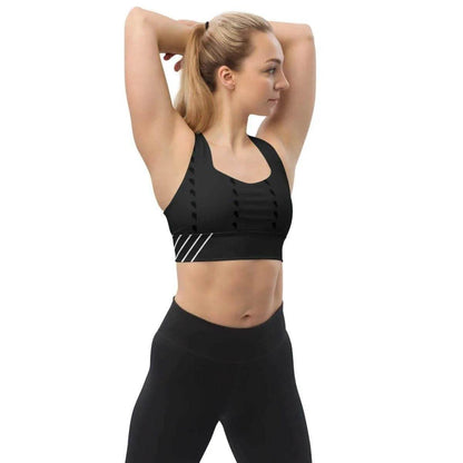 Longline Sports Bra - Supportive & Comfortable Fit - Iron Phoenix GHG