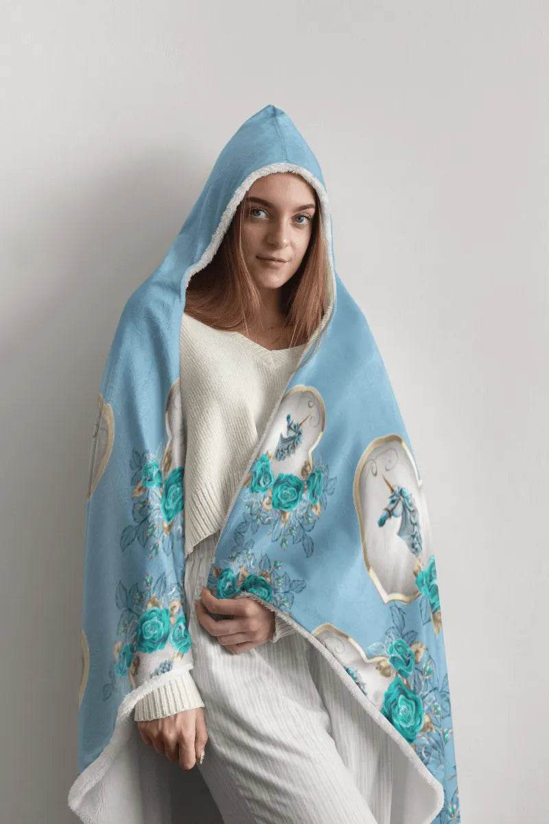 Unicorn Snuggle Blanket | Cozy Hooded Throw - Iron Phoenix GHG