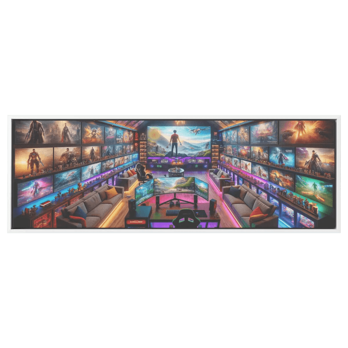 Man Cave Dreams Canvas Print - Gaming Art - Iron Phoenix GHG
