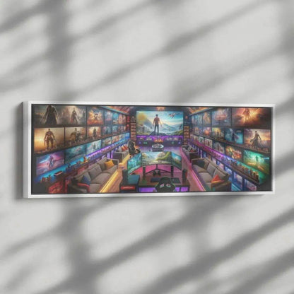 Man Cave Dreams Canvas Print - Gaming Art - Iron Phoenix GHG