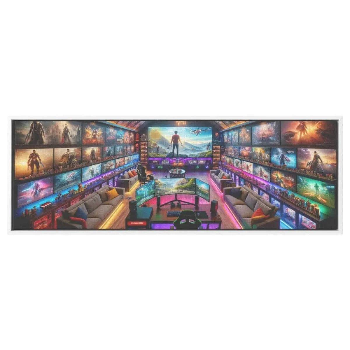 Man Cave Dreams Canvas Print - Gaming Art - Iron Phoenix GHG